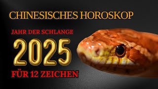 Chinesisches Horoskop für 2025  nach Geburtsjahr  Jahr der Schlange [upl. by Draillih925]