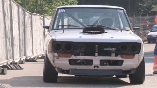 Awesome Sound Datsun 510 Bluebird V8 57  Bergrennen Hemberg 2014 [upl. by Lange]