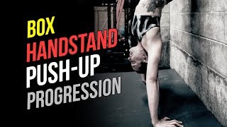 HSPU Progression Tips For Handstand Push Ups Off Box [upl. by Willette]