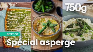 Nos 3 meilleures recettes avec des asperges vertes  750g [upl. by Herald]