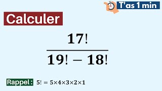 Un calcul de factorielle  😅 [upl. by Embry]