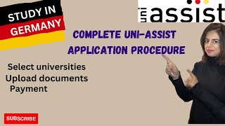 UNIASSIST COMPLETE APPLICATION PROCESS TO APPLY TO GERMAN UNIVERSITIES [upl. by Essy]