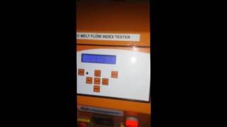 Auto Semi Melt Flow Indexer amp Melt Flow Tester [upl. by Aivonas552]