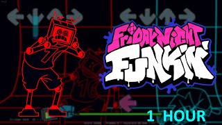 Glitcher  Friday Night Funkin’ Hex Mod 1 HOUR [upl. by Azer]