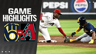 Brewers vs Dbacks Game Highlights 91324  MLB Highlights [upl. by Haerb]