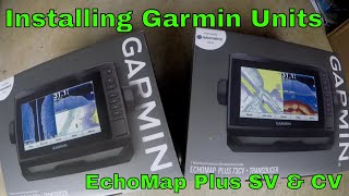 Installing Garmin EchoMap Plus 73SV and 73CV  B Fishing [upl. by Kirima]