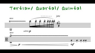 20th Century Music Theory 20세기 음악이론 tertian quartal and quintal chords [upl. by Dewayne]