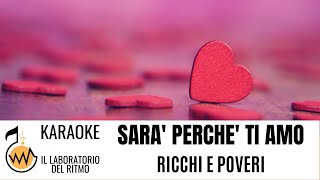 Sara perche ti amo Ricchi e Poveri Karaoke Instrumental Version [upl. by Gualtiero]