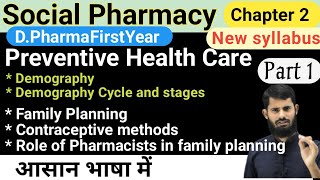 Social Pharmacy Chapter 2  Demography  Family Planning  Various Contraceptive Methods [upl. by Durman]