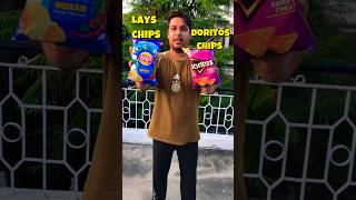 Which packet has more chips  Doritos chips vs Lays chips shorts [upl. by Charlean]