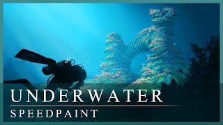 Underwater  Digital Painting [upl. by Morey]