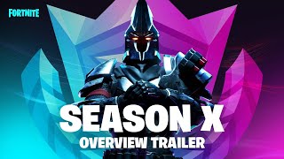 Fortnite Season X Overview Trailer  New Map and Battle Pass [upl. by Ahouh]