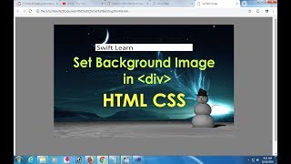 How to add background image in div in HTML using CSS [upl. by Mandy997]