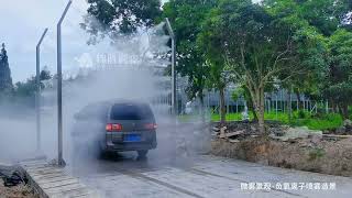 Drive germfree with fogging disinfection channels  Nebufly Fog Misting System [upl. by Adaran621]