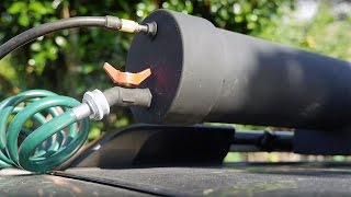 H2OT  Rooftop pressurized solarheated showersprayer using ABS pipe DIY [upl. by Kumar]