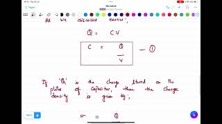 Capacitance of parallel plate capacitor [upl. by Notsla]