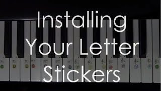 How to install your piano notes stickers [upl. by Brinson]