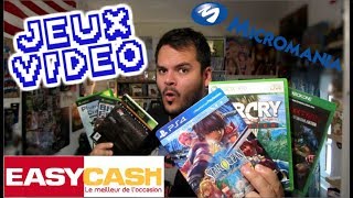 AMG 47 Achats JEUX VIDÉO  Promotions MICROMANIA et EASY CASH [upl. by Whitten287]