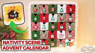 How to Crochet Advent Calendar Nativity Scene Pattern Tutorial [upl. by Atnahsa29]