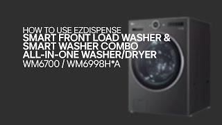 LG Front Load Washers How To Use ezDispense [upl. by Ettelegna549]