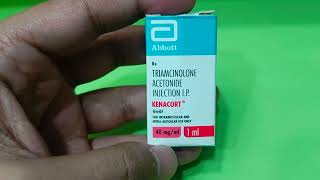 Triamcinolone Acetonide Injection Uses Side Effects In Hindi  Kenacort Injection 40 mgml In Hindi [upl. by Nylqcaj]