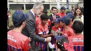 SM el Rey inaugura el Proyecto escuelas de fútbol en el marco de la XXIX Cumbre Iberoamericana [upl. by Deanne631]