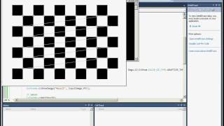 Emgu CV Tutorial Find chess board corners Camera Calibration [upl. by Anpas]