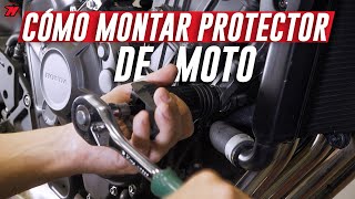 TOPE ANTICAÍDA de moto ¿Cómo montarlo un PROTECTOR TUTORIAL FÁCIL ✔️ [upl. by Annaitsirhc]