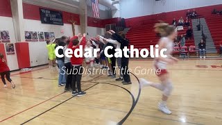 Cedar Catholic Girls SubDistrict [upl. by Sokem]