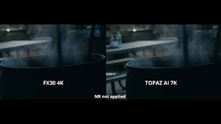 Sony FX30 4K VS Topaz AI 7K Comparison [upl. by Odella405]