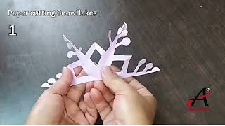 Paper cutting Snowflakes paperart papercraft [upl. by Domella250]