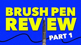 Brush Pen Review  Pt 1 Tombow Fudenosuke [upl. by Aikkin]