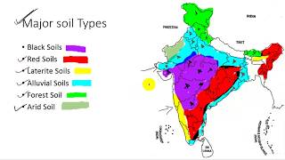 मृदा का वर्गीकरण Major Soil Types of India Map Class 10th Geography Map [upl. by Kendry831]