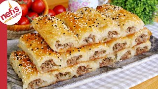 Bu Börekten Daha Çıtırı Yok 💥 Baklavalık Yufkadan Kıymalı Çıtır Börek [upl. by Mcgraw]