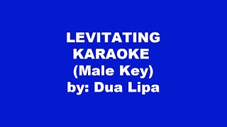 Dua Lipa Levitating Karaoke Male Key [upl. by Waddington273]