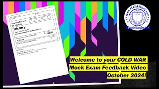 GCSE 91 History Paper 2 Cold War October 2024 Mock Exam Feedback [upl. by Ginsburg589]