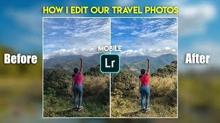 How I Edit Our Travel Photos  Lightroom Mobile සිංහලෙන්  Travel Tips [upl. by Klement]