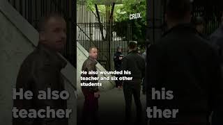 Watch  Serbian police arrest Belgrade classroom shooter [upl. by Rehotsirhc]