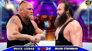 Braun Strowman vs Brock Lesnar  No Hold Barred Match  ELIMINATION CHAMBER 2024  WWE Sept 162024 [upl. by Ok]