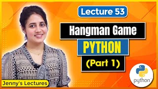 Hangman Game for beginners Introduction  Python Project for beginners lec53 [upl. by Pennington]