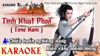 Karaoke Tình Nhạt Phai  Tone Nam  Beat Nhạc Hoa Lời Việt [upl. by Milan]