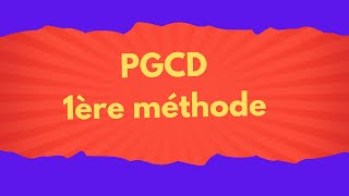 algorithme calculer le pgcd de deux entiers [upl. by Mairym]