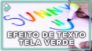 Como fazer efeito de TEXTOS coloridos com Chroma key  Wondershare Filmora Tutorial [upl. by Nacnud]