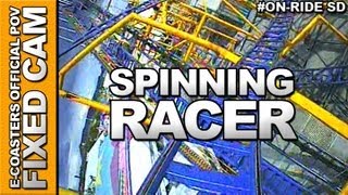 Spinning Racer  Oktoberfest Stuttgart  OnRide ECAM [upl. by Aicekan]