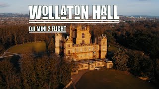 drone flight around Wollaton Hall in Notttingham l dji mini 2 [upl. by Ecnirp]