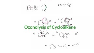 Ozonolysis of Alkene Cycloalkene  Oxidative Cleavage of Alkene Full Mechanism Explained [upl. by Siravaj]