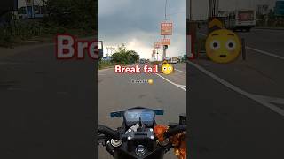 Break fail😳  🏍️accident hote hote bacha💔explore motovlog youtubeshorts shorts riderbike [upl. by Livingston]