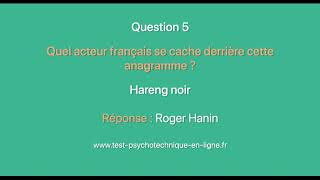 Réussir facilement les tests psychotechniques avec des Anagrammes  Réponse N°9 [upl. by Zingg]