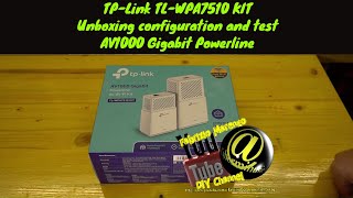 Tutorial configurazione e test Unpacking how to setuptest Powerline adapter TP Link TL WPA7510 Kit [upl. by Nnylakcaj262]