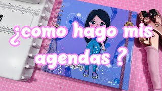 Como hago mis Agendas  Encuadernación [upl. by Masry]